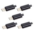 5PCS Lot DIY 24Pin USB Type-C USB-C Male OTG Host Type 5.1k Resistor with Black Housing Cover on Sale