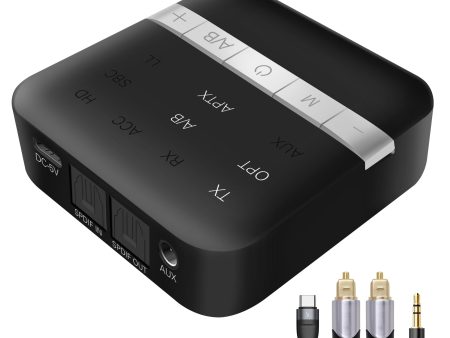 TX200 2-in-1 Optical Fiber Coaxial Bluetooth 5.0 Transmitter Receiver HD Audio Adapter Sale