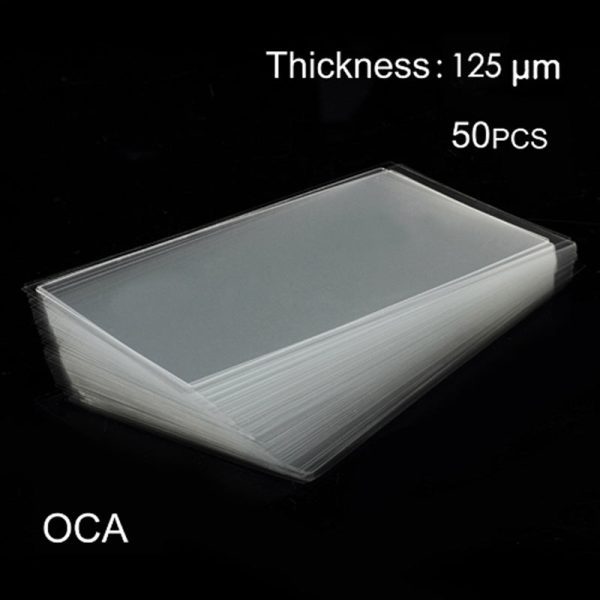 50Pcs 0.125mm OCA Optical Clear Adhesive Sticker for Samsung Galaxy S10 G973 Fashion