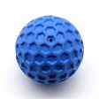 Honeycomb Ball Natural Rubber Pet Teeth Massage Ball Dog Chewing Bite Toy with Squeaky Sound Hot on Sale