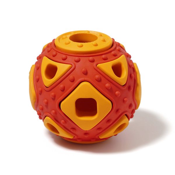 Natural Rubber Hollow Ball Pet Feeding Food Dispenser Dog Chewing Bite Catch Toy Online Sale