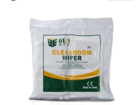 BST-9005 Soft Cleanroom Wiper Non Cloth Dust Paper LCD Repair Tool 9*9CM 400Pcs Bag Online now