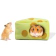 TG-PB081 Winter Warm Hamster Bed Cheese Shaped Pet Sleeping Nest for Small Furry Animal Supply