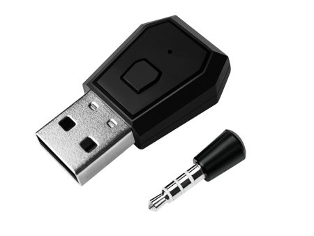 USB 2.0 Headphone Microphone Bluetooth 4.0 Dongle with 3.5mm Adapter for PS4 For Discount