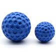 Honeycomb Ball Natural Rubber Pet Teeth Massage Ball Dog Chewing Bite Toy with Squeaky Sound Hot on Sale