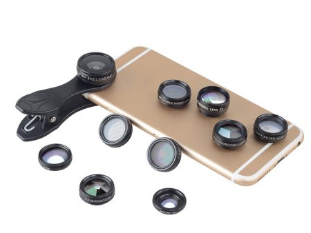 APEXEL APL-DG10 10 in 1 Phone Camera Lens Kit Fisheye Wide Angle Macro Telescope Lens Cheap