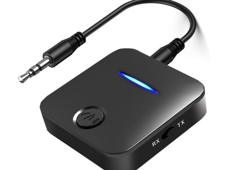 WB5 2 in 1 Bluetooth 5.0 Transmitter Receiver TV PC Car Speaker 3.5mm AUX Audio Adapter Sale