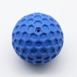 Honeycomb Ball Natural Rubber Pet Teeth Massage Ball Dog Chewing Bite Toy with Squeaky Sound Hot on Sale