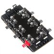 Computer Motherboard IDE 1 to 6 PWM ARGB Hub 4-Pin Fan Adapter 5V 3-Pin RGB Converter Fashion