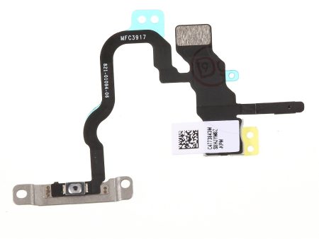 For iPhone X 5.8 inch OEM Power ON OFF Switch Button Flex Cable with Metal Plate Replacement Part For Discount