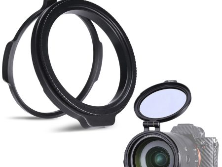 UURIG 58mm ND Filter Ring Quick Release Lens Adapter Flip Bracket DSLR Camera Accessory Cheap