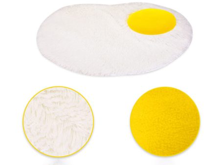 TG-PB0101 Funny Fried Egg Design Soft Plush Pet Mat Warm Dog Cat Rest Sleeping Pad on Sale