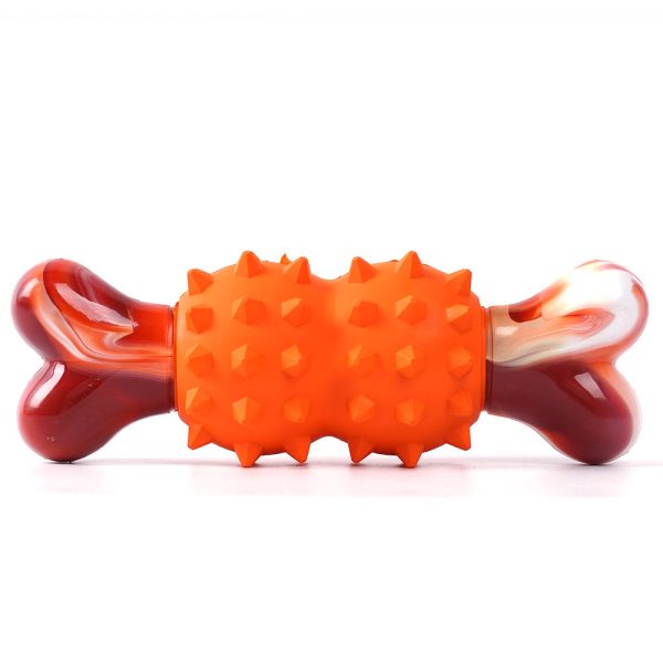 Natural Rubber Dog Toys Bone-Shaped Nylon Dog Teething Toys Treat Dispensing Dog Chewing Toy Sale