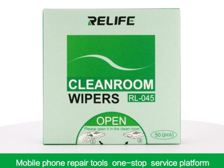 RELIFE RL-045 50Pcs Bag Pull Type Anti-static Dust-free Cloth for Phone Repair Wiper Cleaner Online Sale