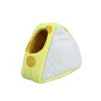 TG-PB081 Winter Warm Hamster Bed Cheese Shaped Pet Sleeping Nest for Small Furry Animal Supply