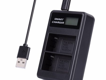 LCD Display Dual-Channel USB Charger for Sony NP-FM500H BC-VM50 NP-FM50 NP-FM55H NP-F550 Battery Online now